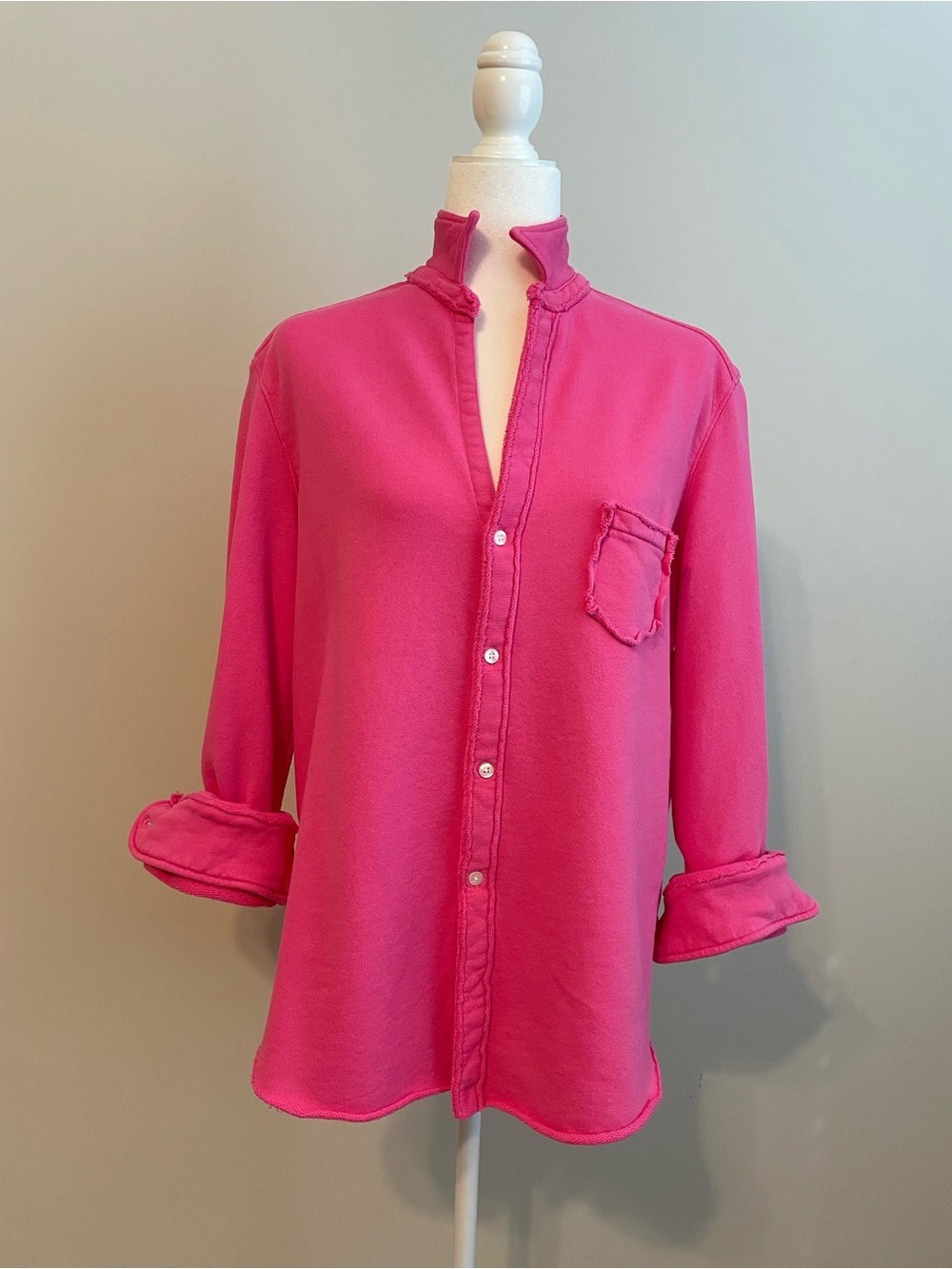 Frank & Eileen ‘Eileen’ Triple Terry Pink Button-Down Shirt